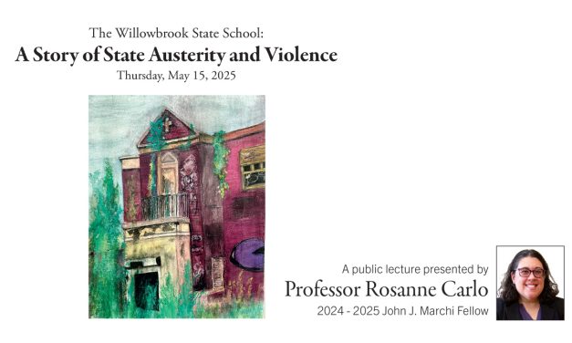 College of Staten Island to Host Powerful Lecture on Willowbrook State School—Livestreamed on CSI-TV
