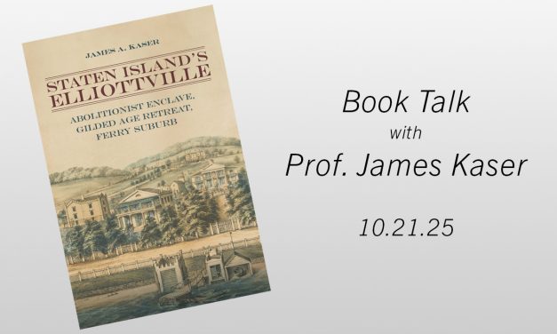 CSI to Host Book Talk on Staten Island’s Historic Elliottville