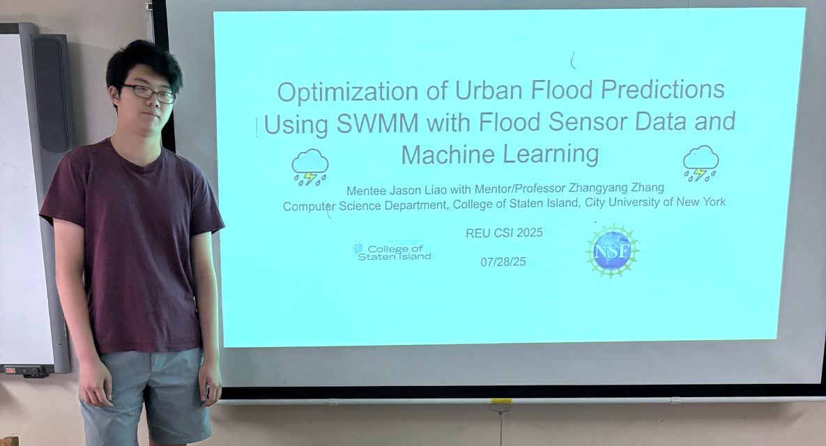 CSI Computer Science’s Summer Research Experiences for Undergraduates (REU) Site Concludes on Campus