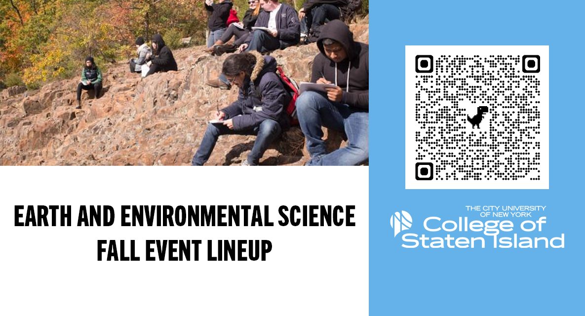 CSI’s Earth and Environmental Science Program Launches Fall Event Series