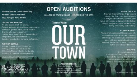 CSI Center for the Arts Announces Open Auditions for Our Town