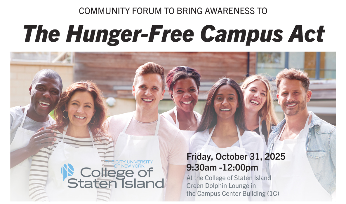 Hunger Free Campus Forum announcement
