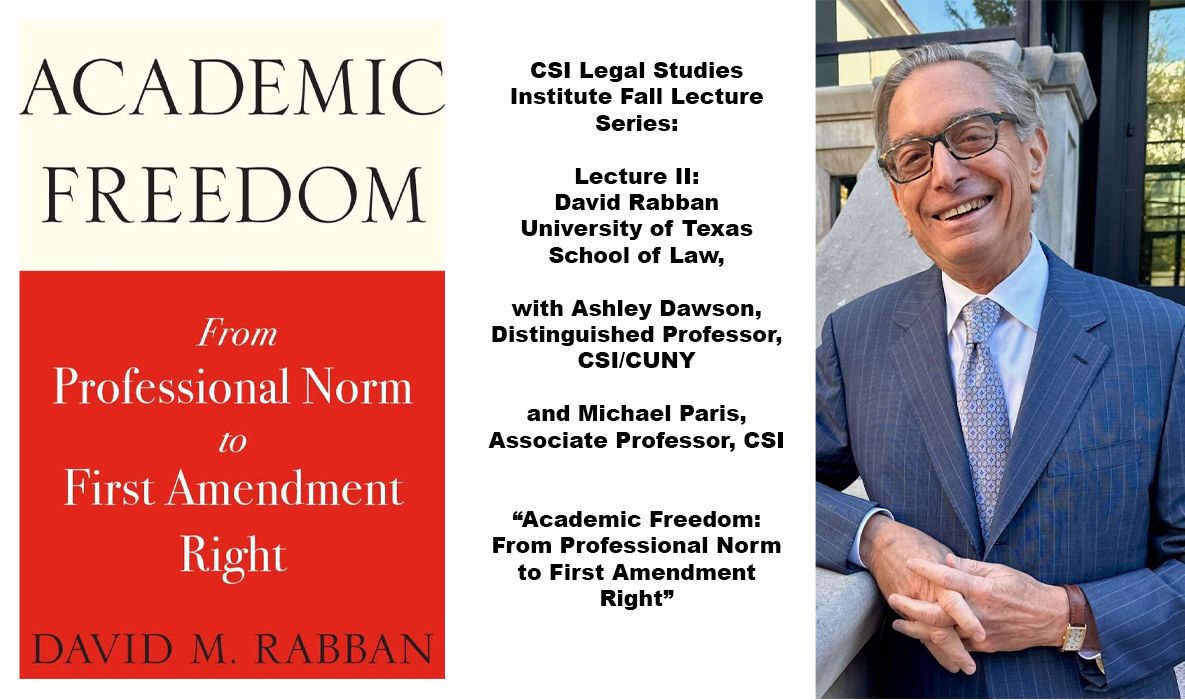 Legal Lecture Series promo with David Rabban