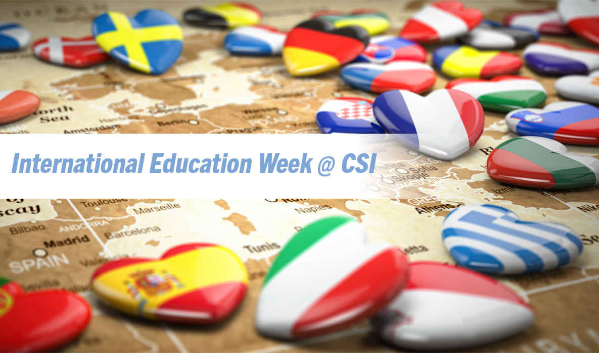 Promo for International Education Week at CSI in 2025