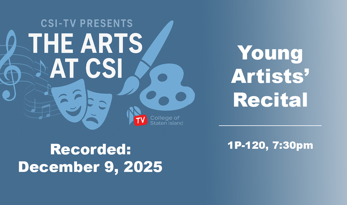 A promo for the Young artists' recital at CSI which took place on December 9