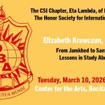 14th Annual Phi Beta Delta Induction Ceremony to Feature Keynote Speaker CSI Alumna Elizabeth Krawczun ’14