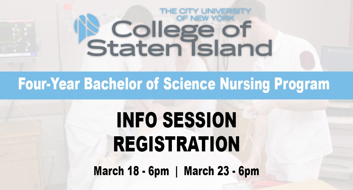 CSI to Host Virtual Info Sessions for New Four-Year Nursing B.S. Program