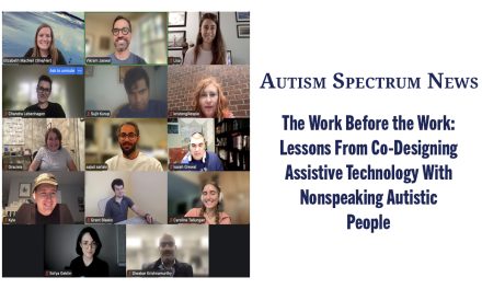 Autism Spectrum News highlights CSI Work in Assistive Technology Research for Nonspeaking Autistic People