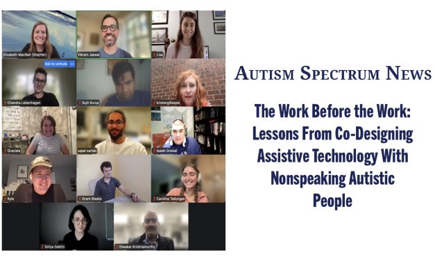 Autism Spectrum News highlights CSI Work in Assistive Technology Research for Nonspeaking Autistic People