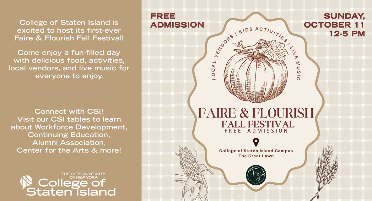 CSI to Host Faire & Flourish Fall Festival on October 11